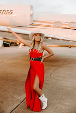 THE MAYFIELD JUMPSUIT- RED