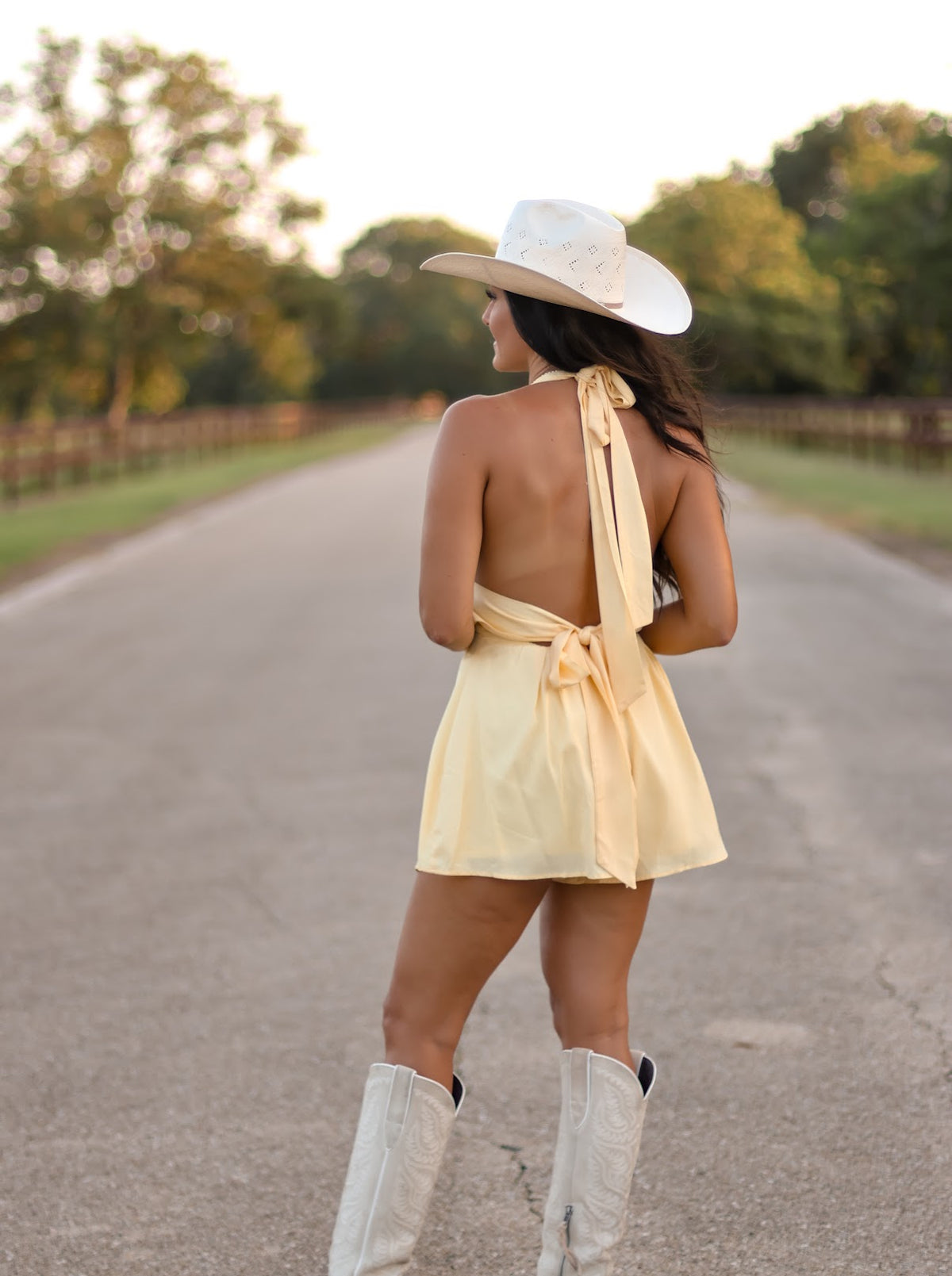 THE LYNETTE ROMPER-YELLOW