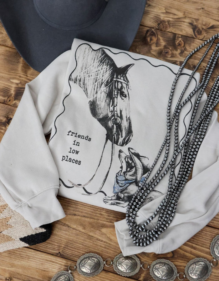 FRIENDS IN LOW PLACES SWEATSHIRT