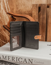 TOOLED LEATHER PASSPORT COVER