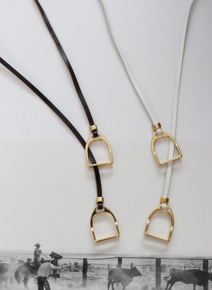 STIRRUP LEATHER NECKLACE