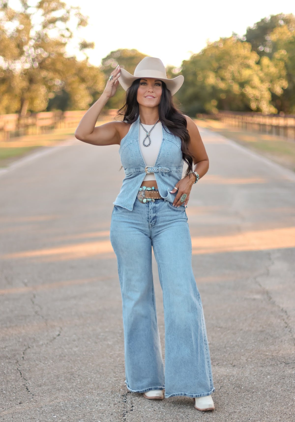 THE GILLEY DENIM VEST
