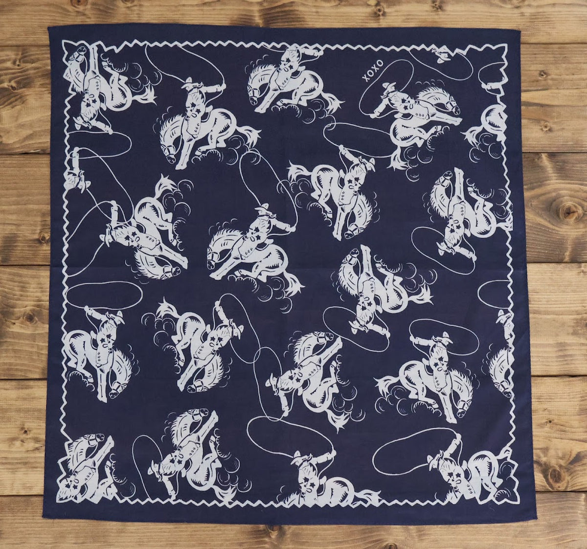 NAVY BRONC BANDANA