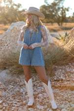 THE SHERYL DENIM ROMPER