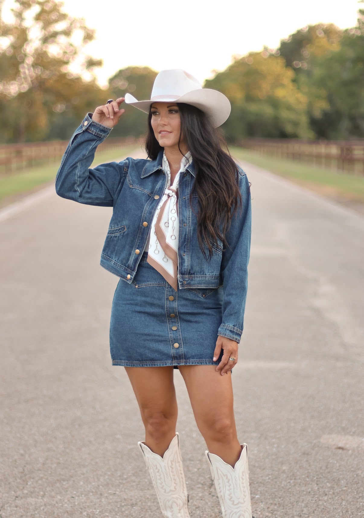 Canyon × FLOWAUTHORRATION Denim Jacket THE CANYON DENIM JACKET – 7 Bar Boutique