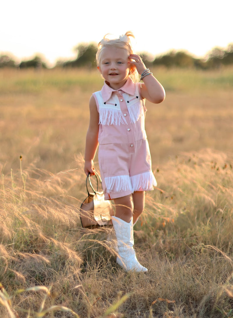 GIRL'S PEARLY VINTAGE ROMPER