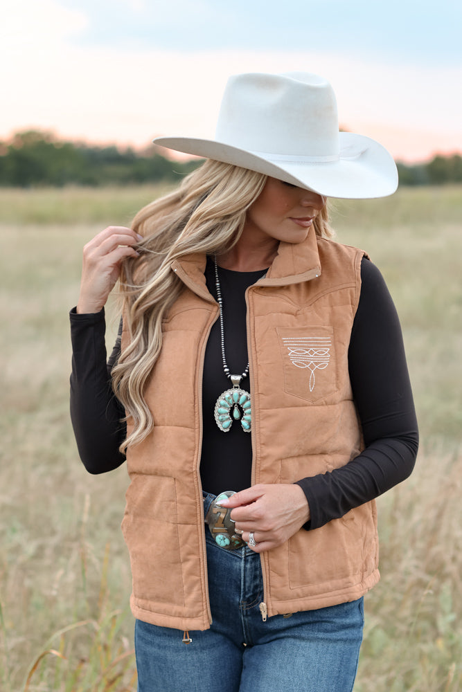 THE BOOTSTITCH VEST-TAN