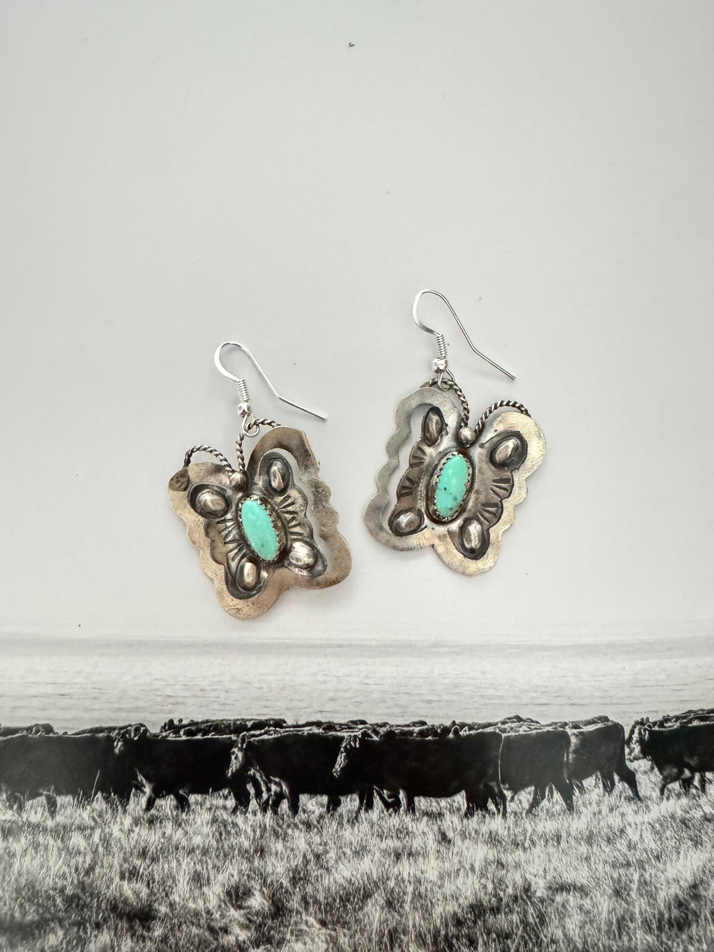 NAVAJO BUTTERFLY EARRINGS