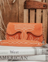 THE JEANE CLUTCH-RUST