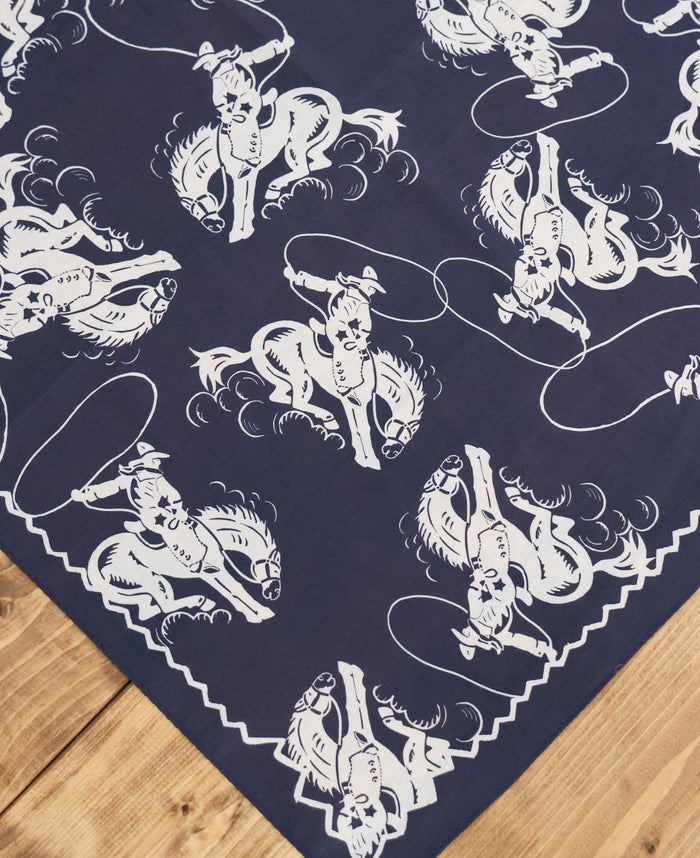 NAVY BRONC BANDANA