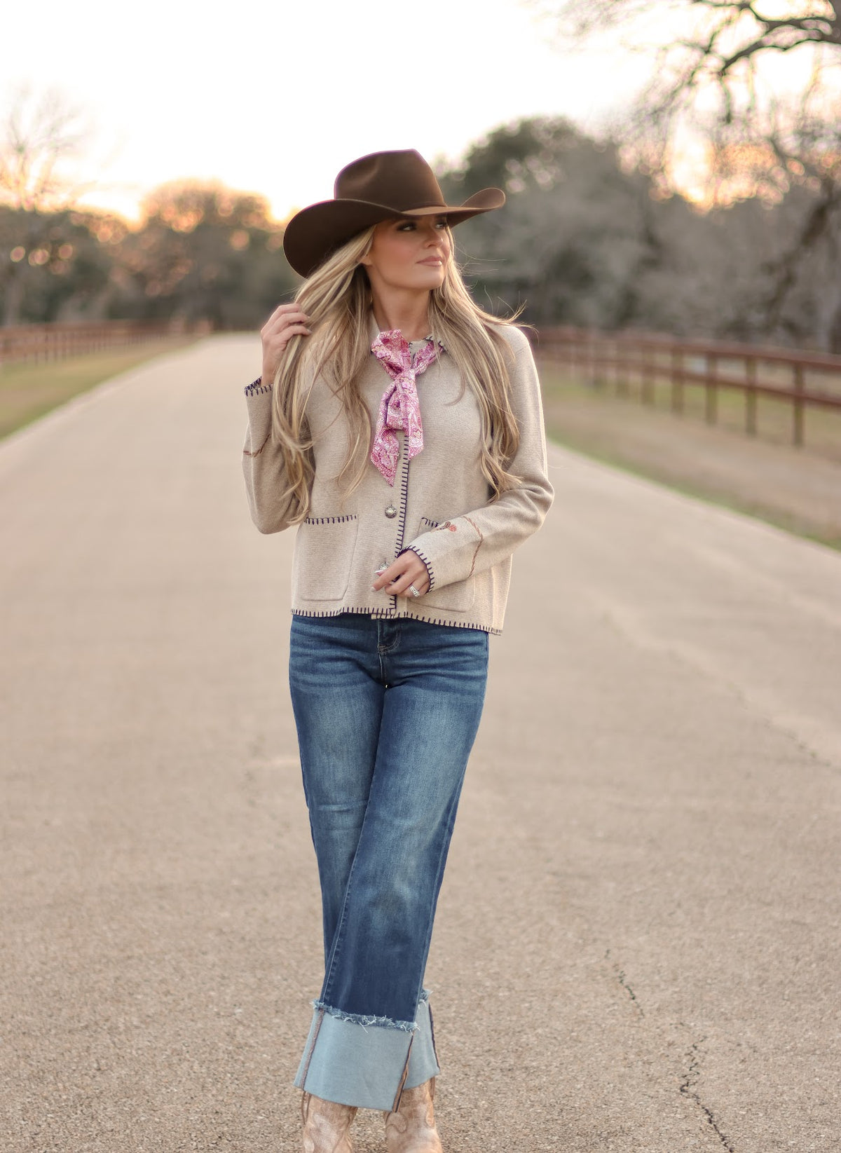 PENDLETON SOUVENIR CARDIGAN-NATURAL