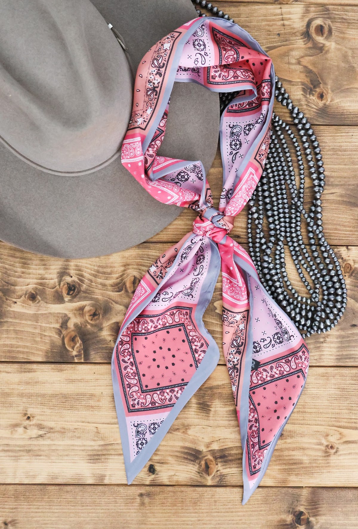 PINK BANDANA RIBBON