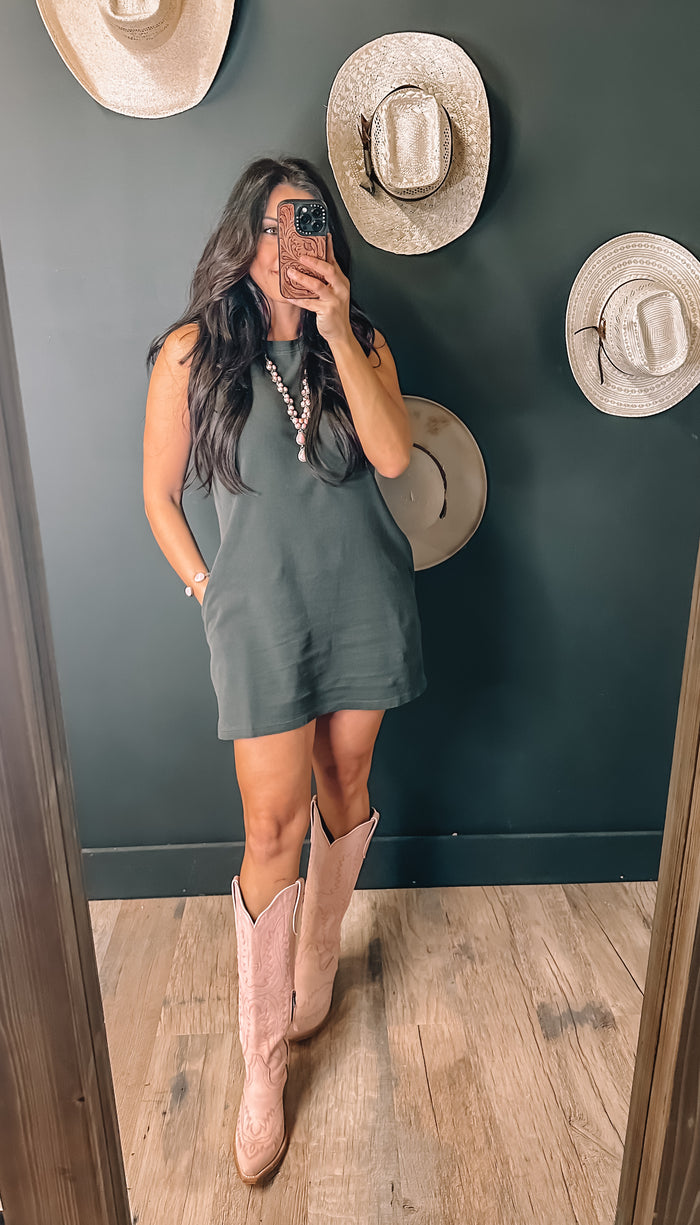 THE REAGAN DRESS-BLACK