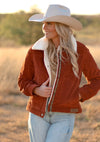 PENDLETON WIND RIVER CORDUROY JACKET- RUST