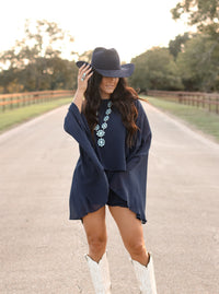 THE JOLI ROMPER-NAVYY