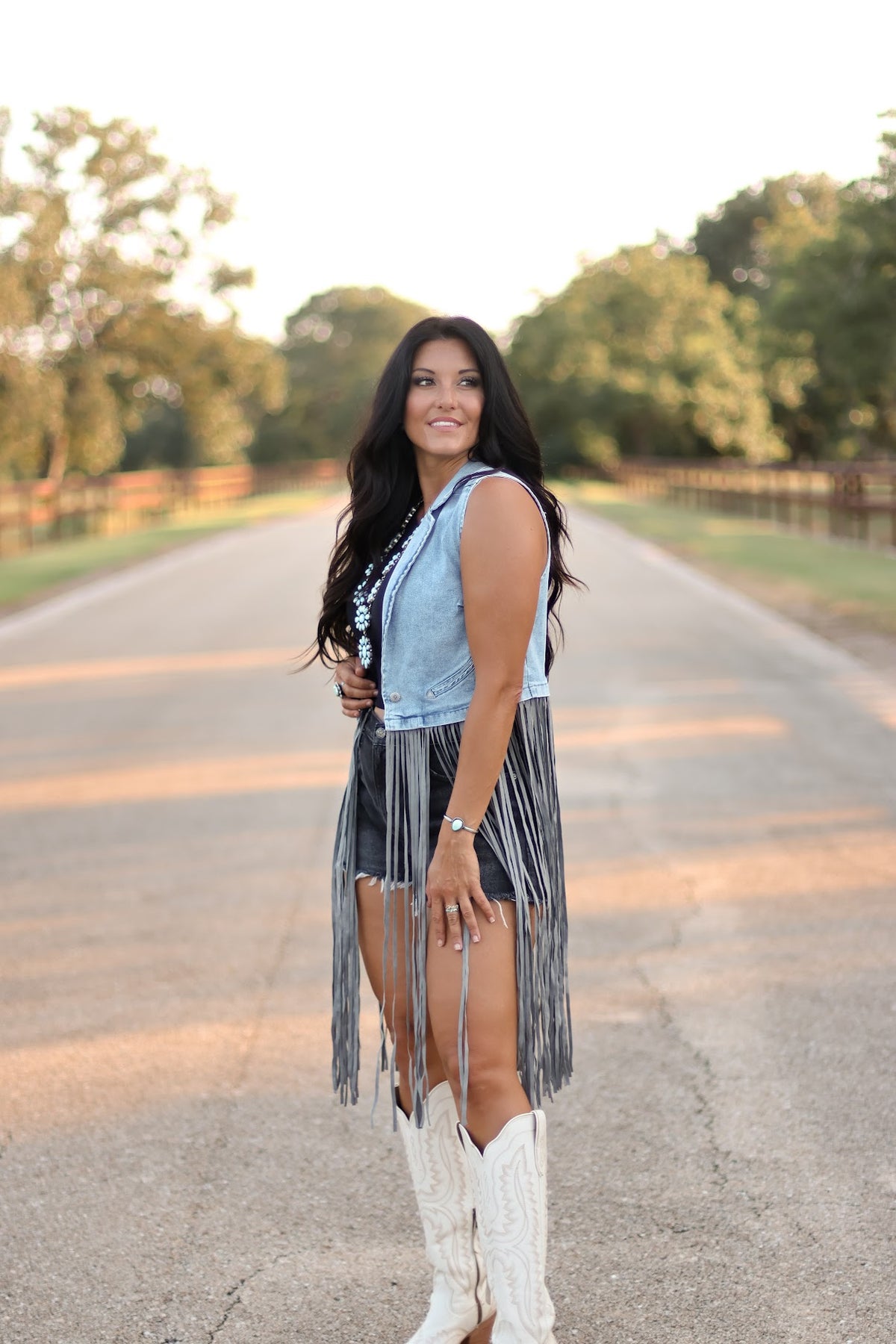THE WESLIN DENIM VEST