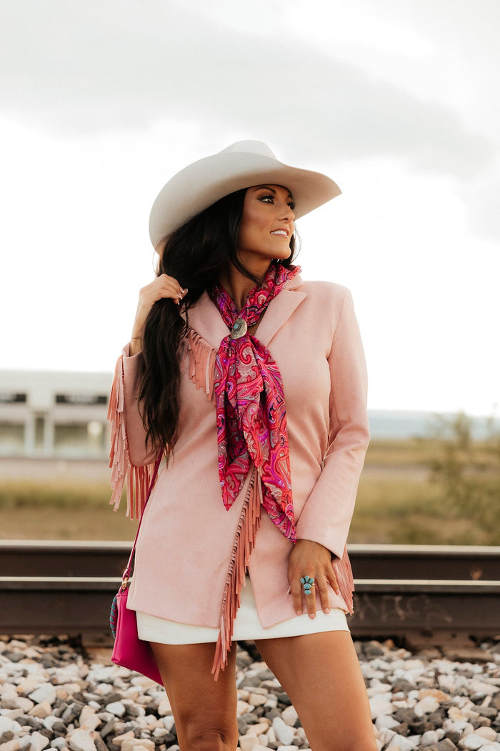 THE LAWRENCE BLAZER-PINK