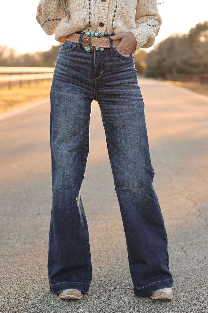 ARIAT HIGH RISE PENELOPE WIDE LEG JEANS