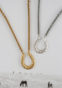 THE RAY TWISTED HORSESHOE NECKLACE