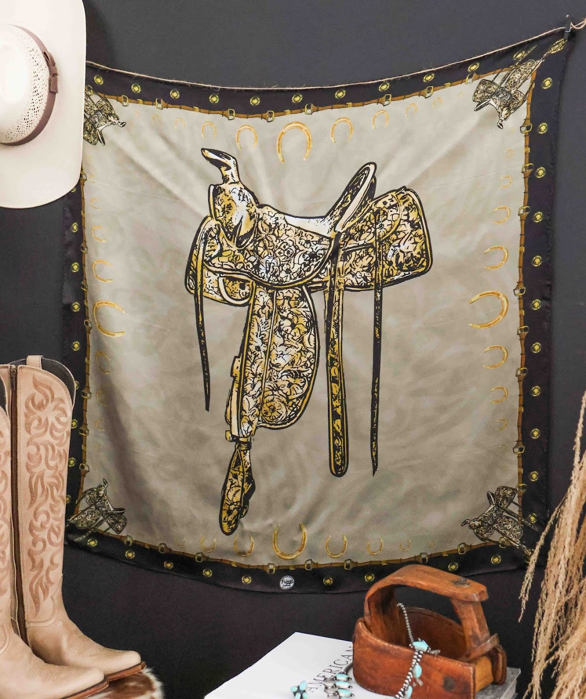 SADDLE UP SILK WILD RAG- 35"