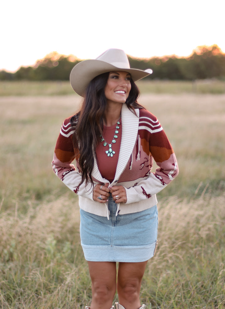 PENDLETON WESTERN SCENIC CARDIGAN