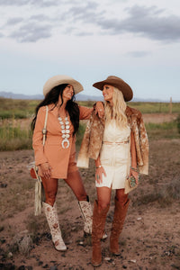 COWHIDE JACKET- BROWN