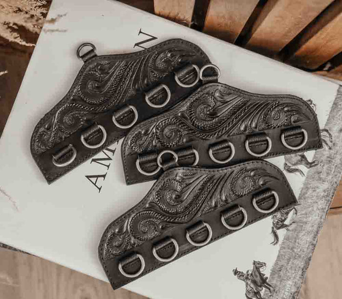 TOOLED SCARF HOLDER