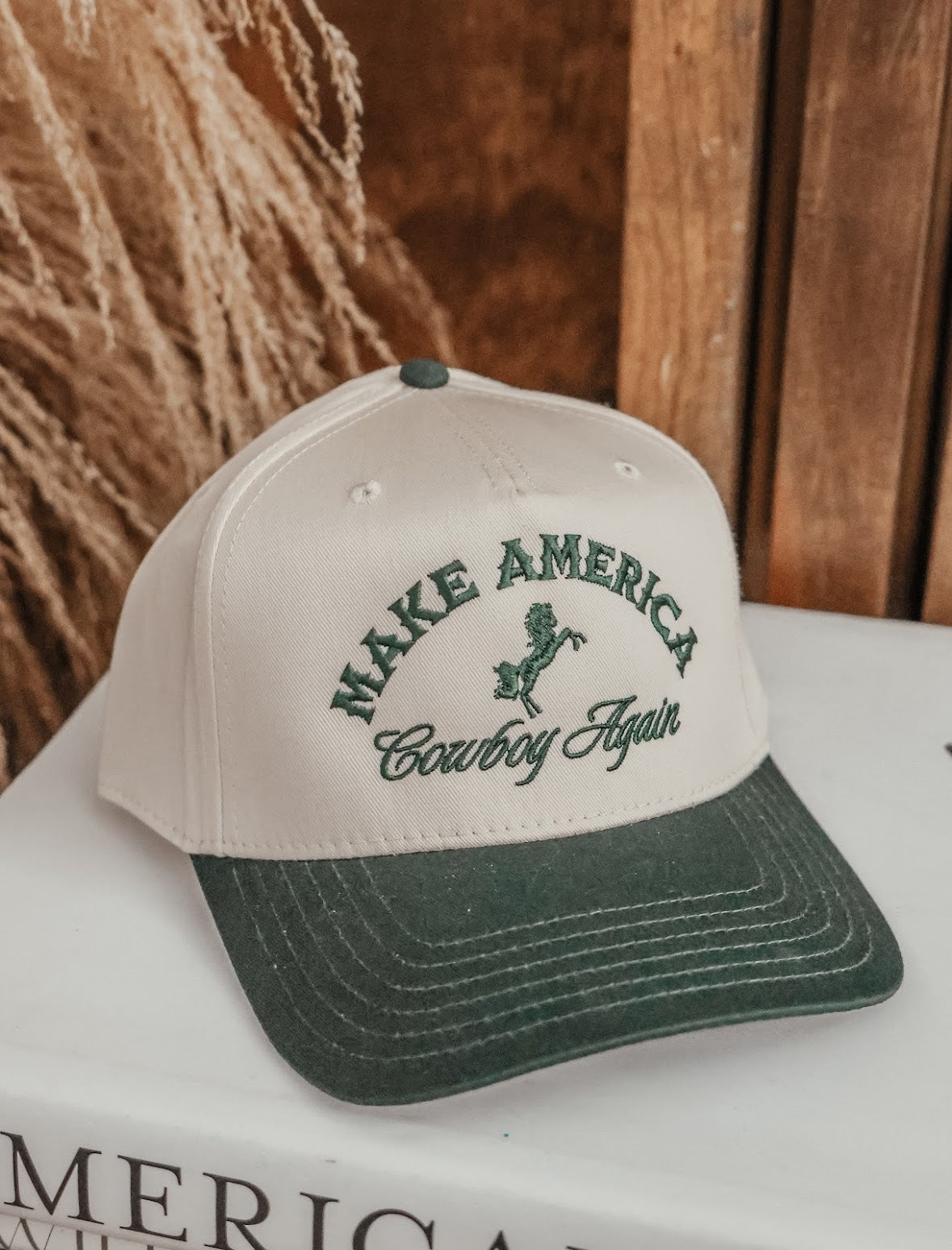MAKE AMERICA COWOY AGAIN TRUCKER HAT