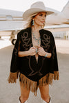 HIGH NOON EMBROIDERED CAPE