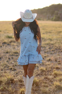 THE CELESTE DENIM DRESS