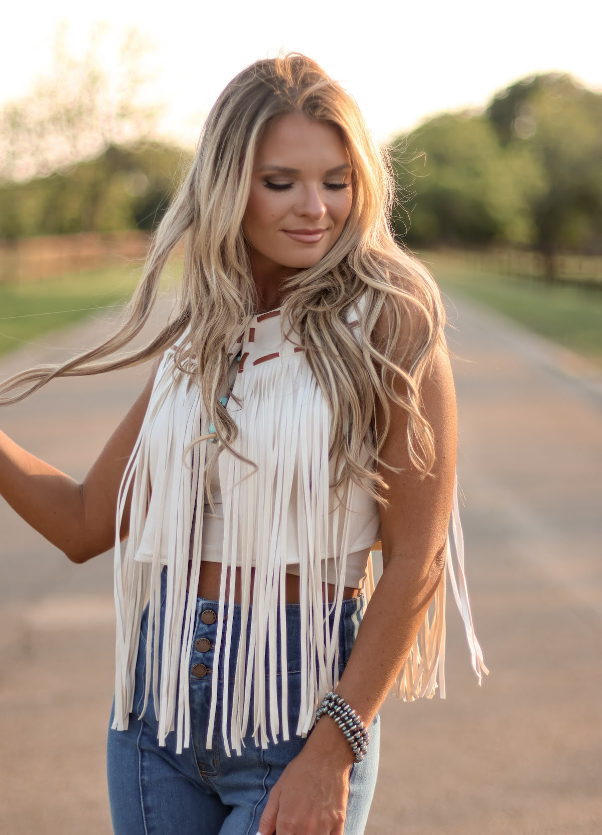 THE LAYLA FRINGE VEST