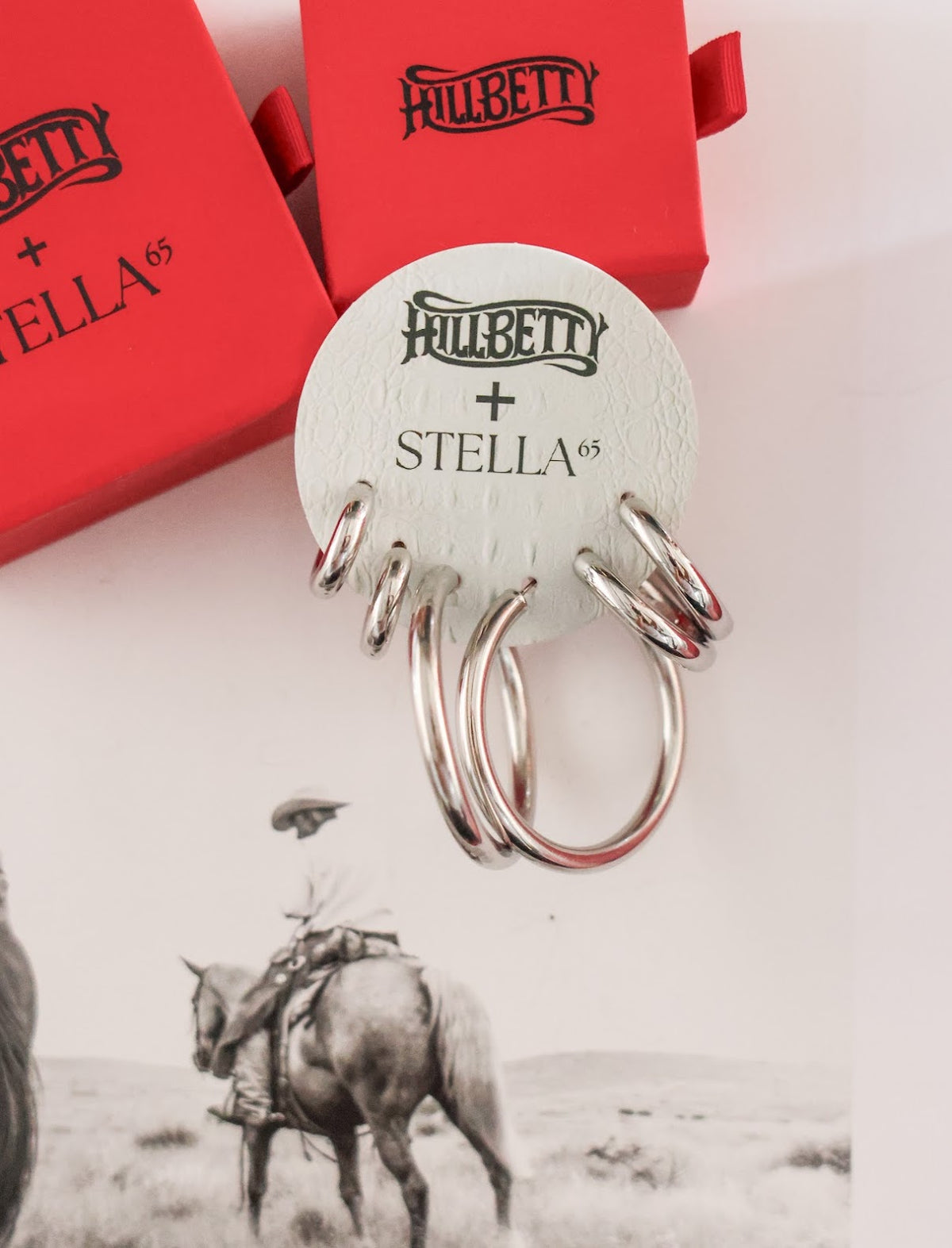 HILLBETTY STELLA HOOP EARRINGS - SILVER