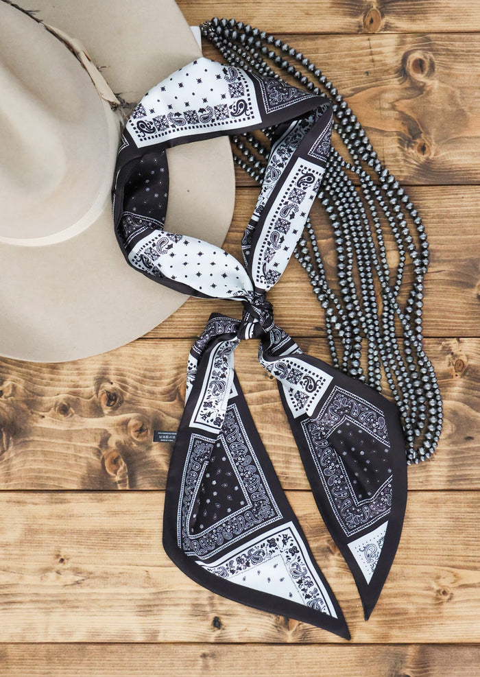 BLACK BANDANA RIBBON