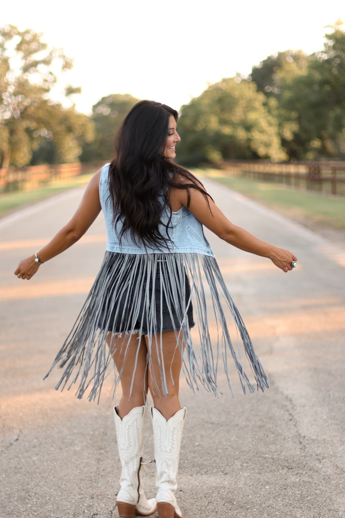 THE WESLIN DENIM VEST