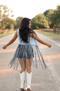 THE WESLIN DENIM VEST
