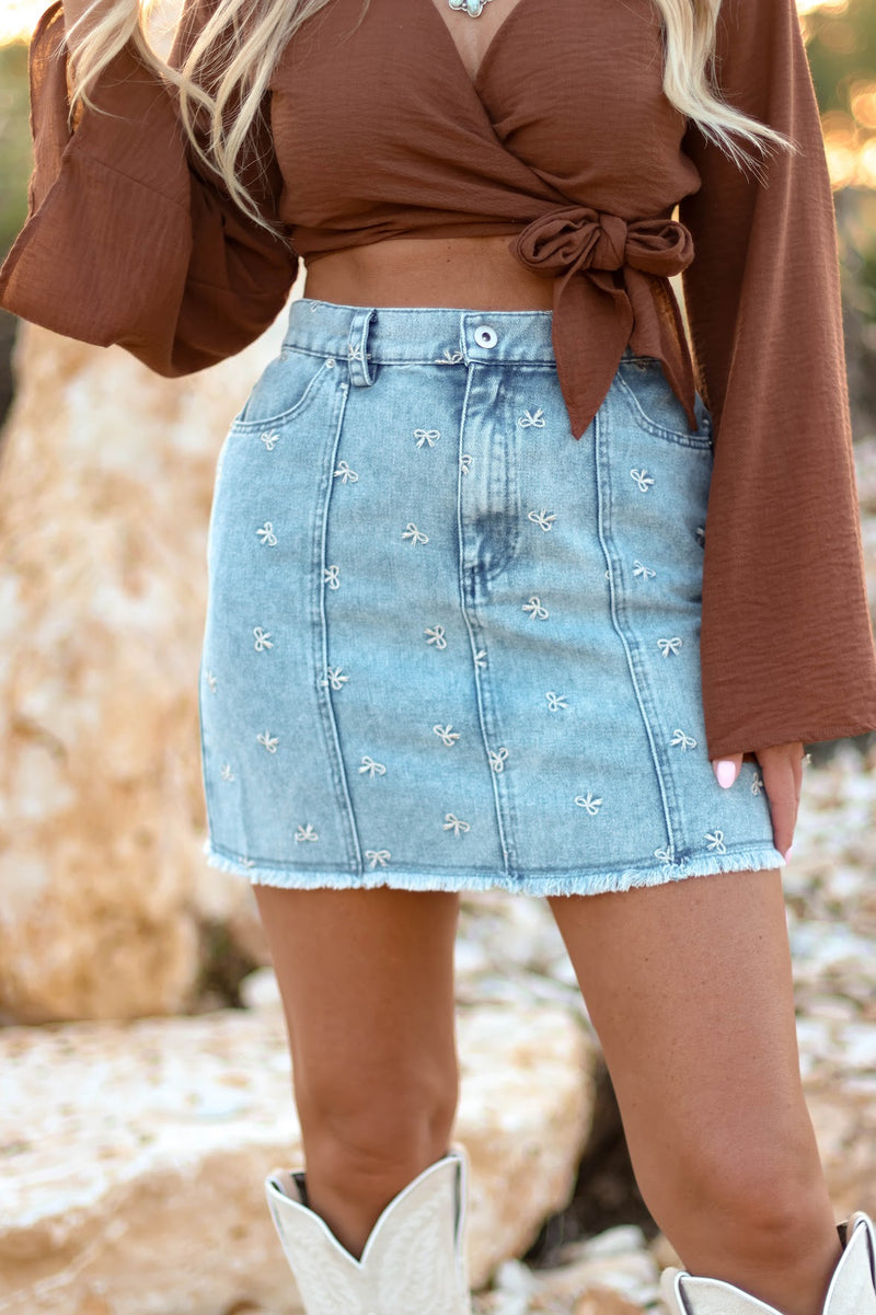 THE REMI DENIM SKIRT