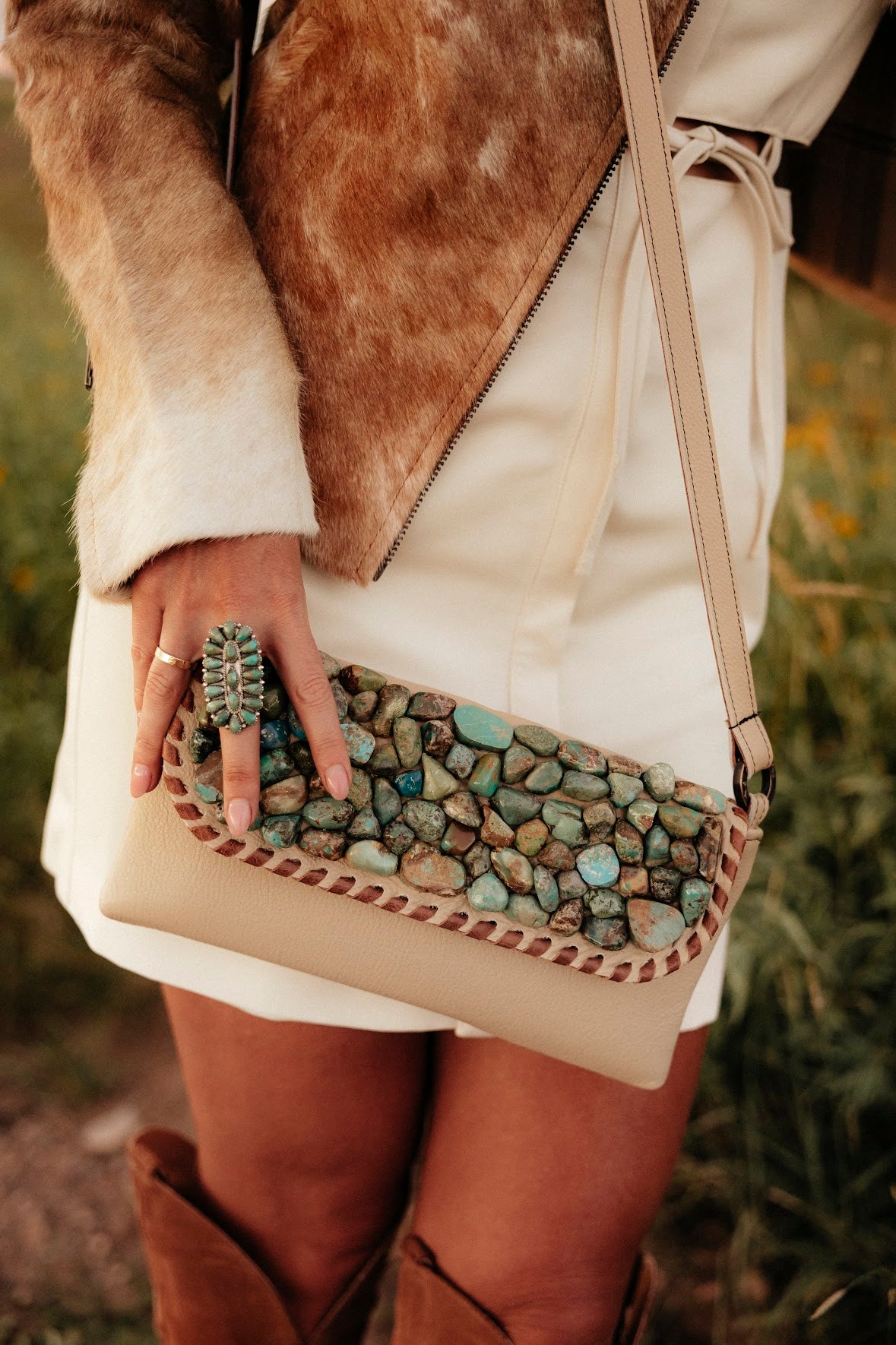 THE KURTMEN NAT PEBBLE CROSSBODY-SADDLE