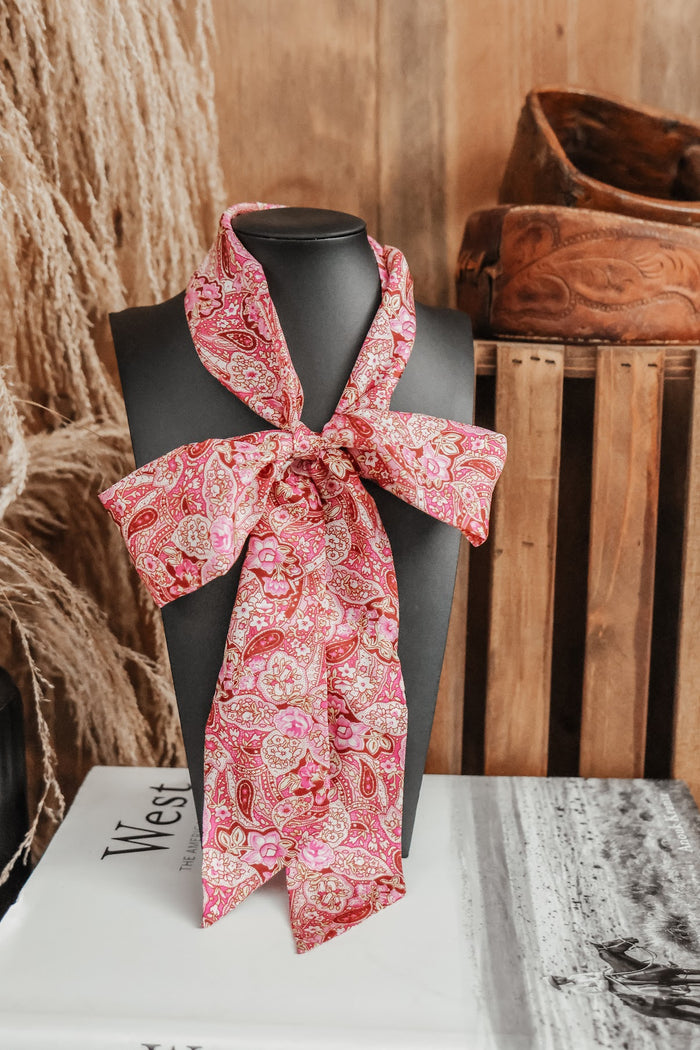 PINK PAISLEY TWILLY