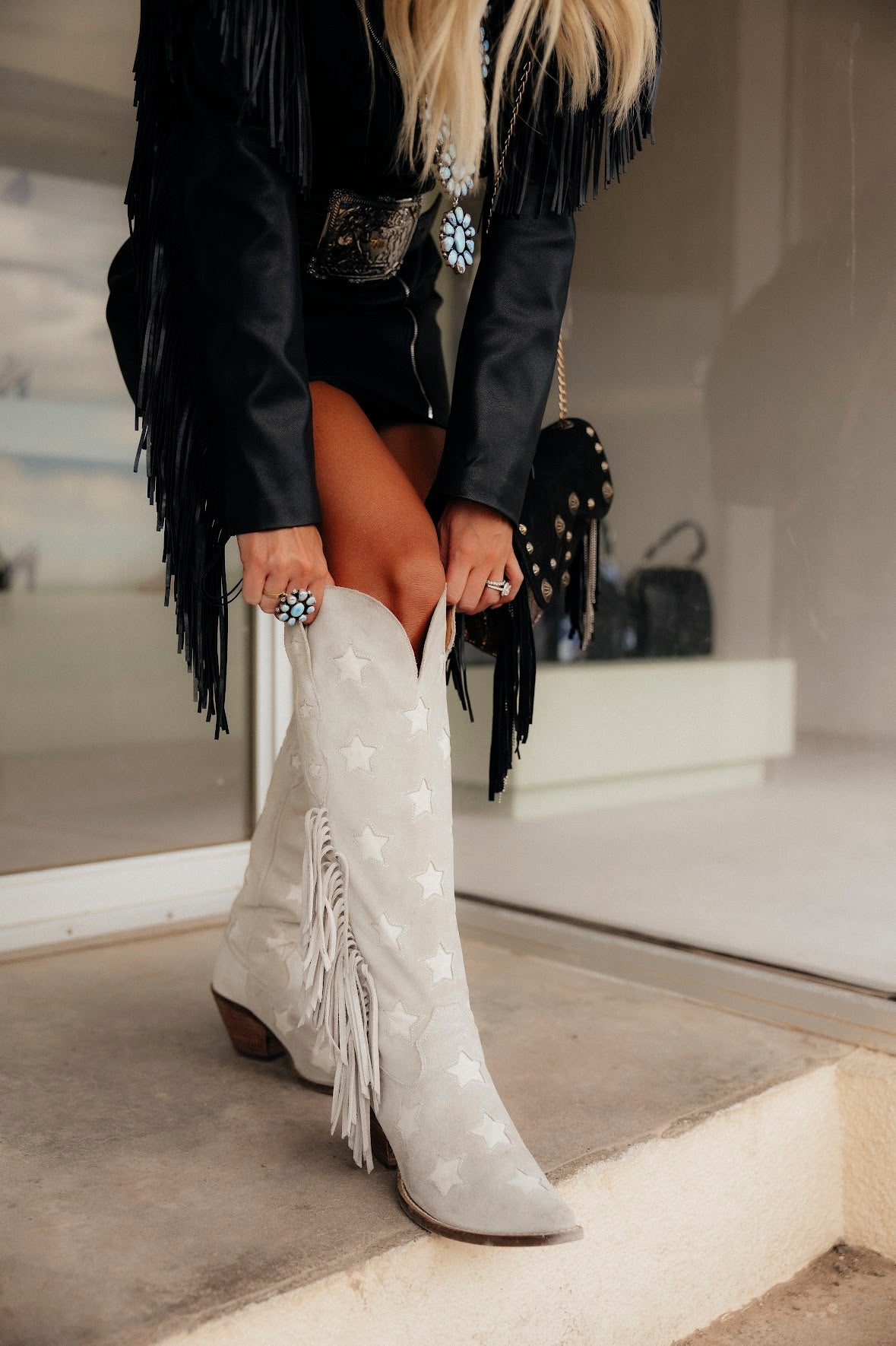 DINGO SUPER STAR FRINGE BOOT