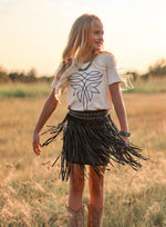 GIRL'S WESTERN BOOT STITCH TEE