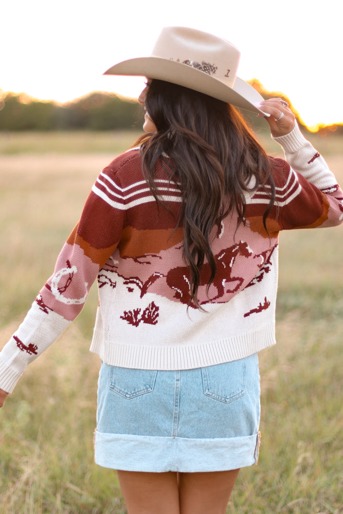 PENDLETON WESTERN SCENIC CARDIGAN