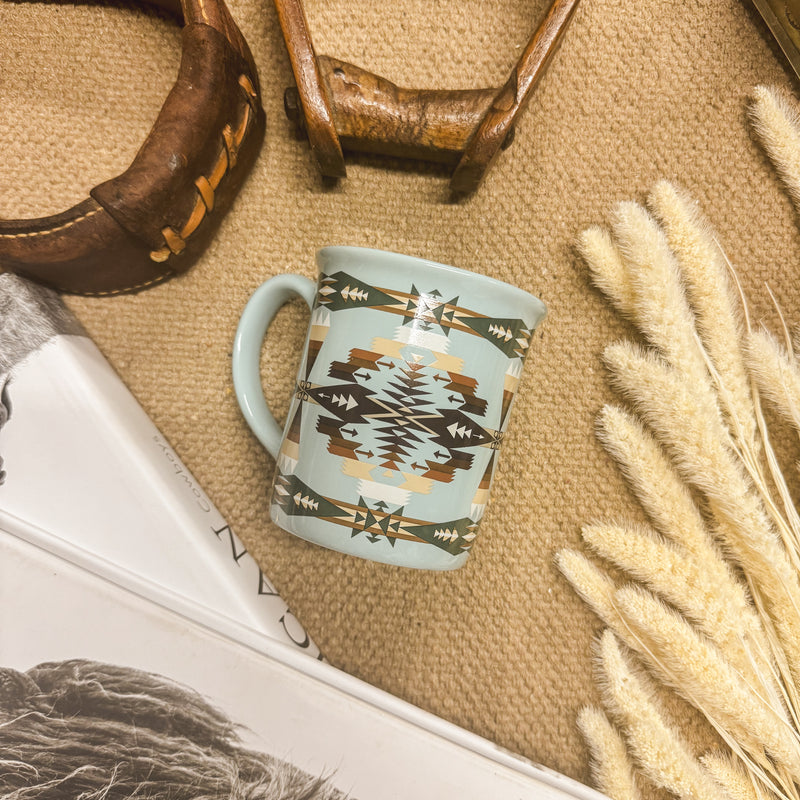 PENDLETON TUCSON AQUA CERAMIC MUG