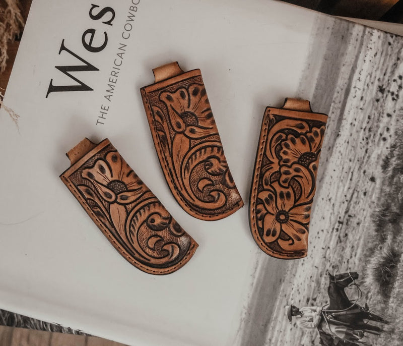 THE WENDLER TOOLED KNIFE SHEATH