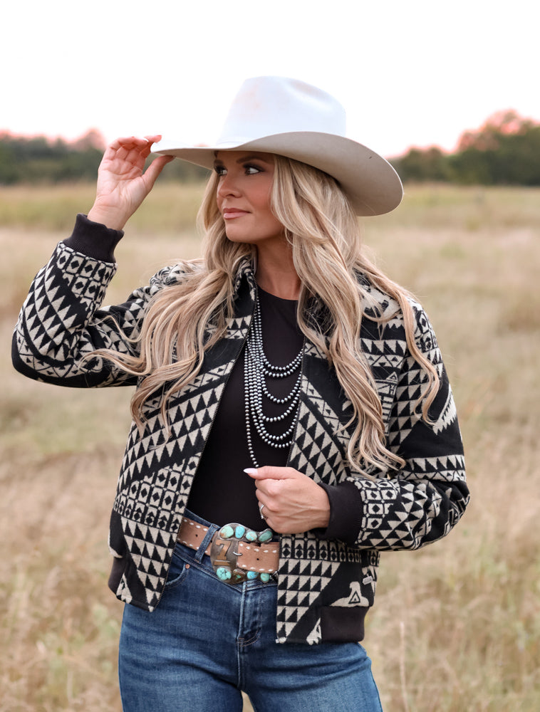 ROCK & ROLL AZTEC BOMBER JACKET