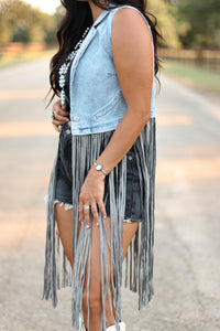 THE WESLIN DENIM VEST