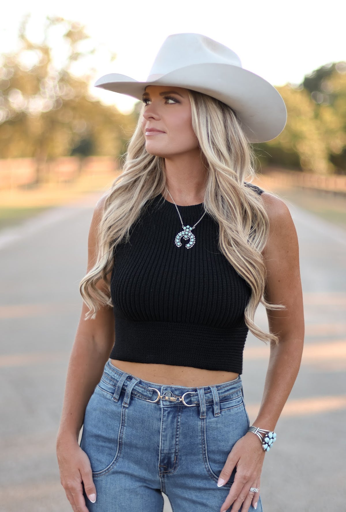 THE NELLY TOP-BLACK