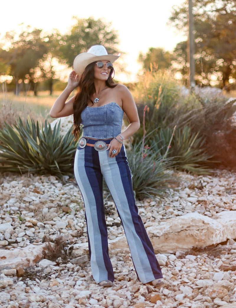 THE JOLENE DENIM TOP