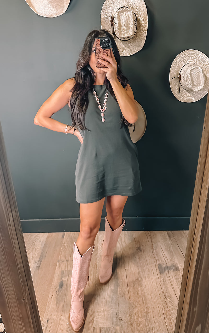 THE REAGAN DRESS-BLACK