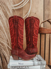 ARIAT LARAMIE SUEDE BOOT- BURGUNDY