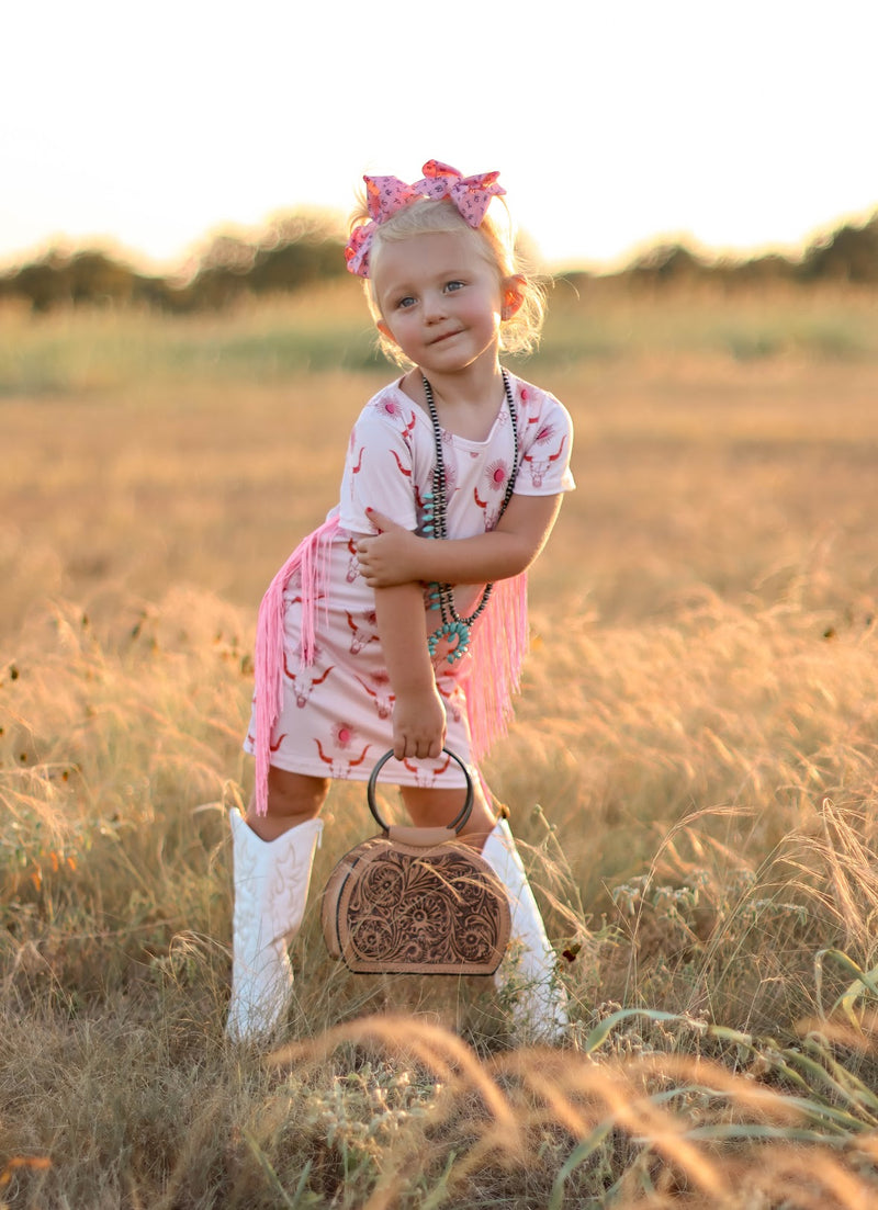 GIRL'S BULL SKULL SUN DRESS